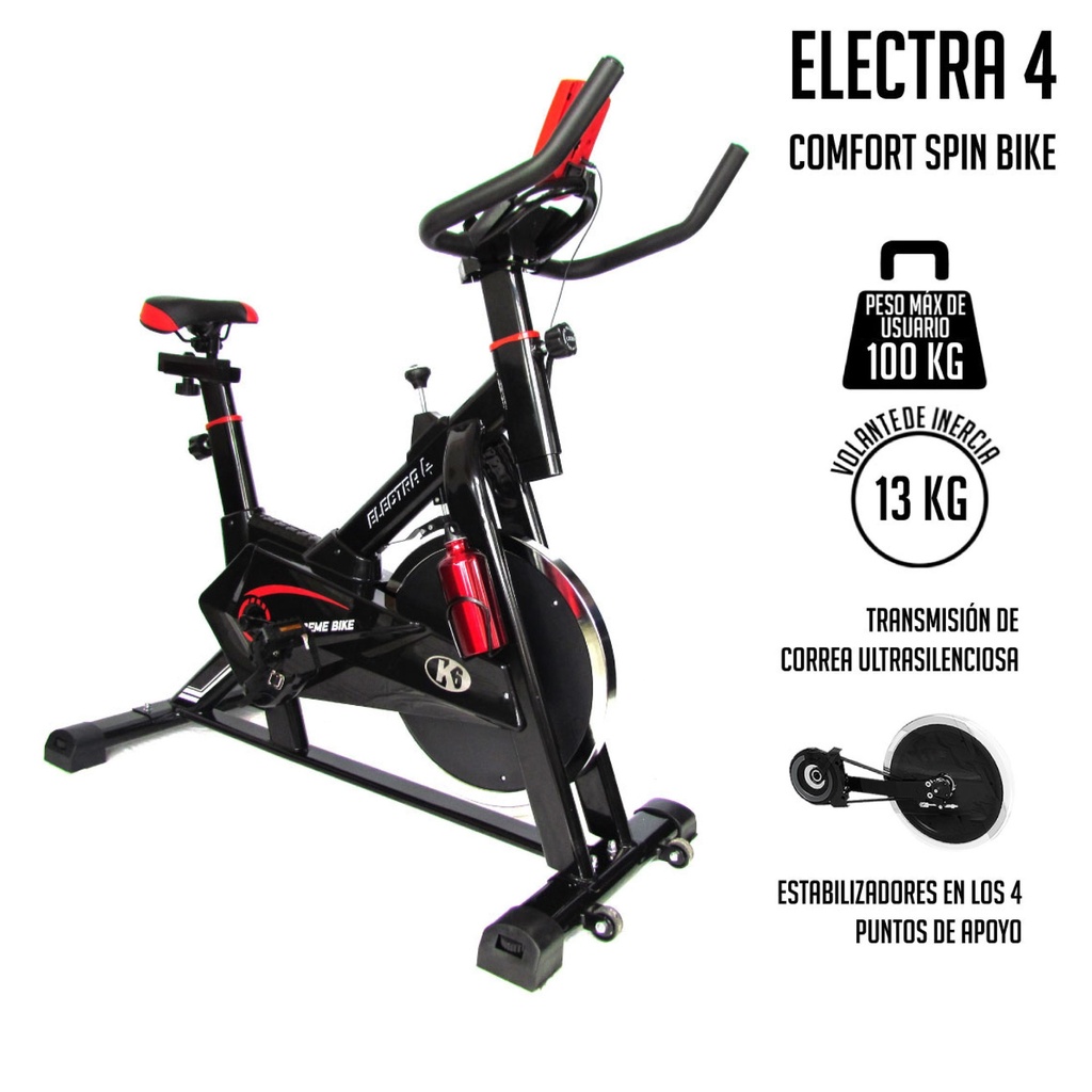 Bicicleta de Spinning Electra 4 K6 13 kg