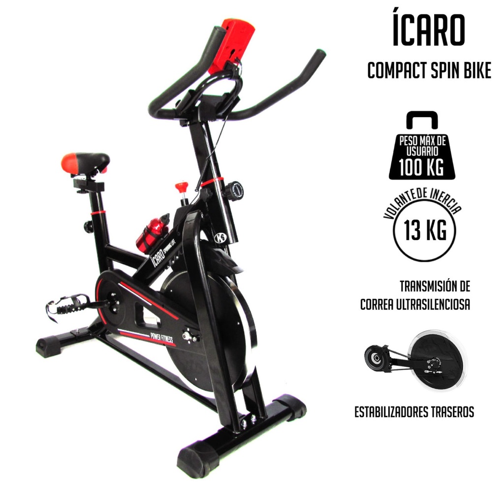 Bicicleta de Spinning Icaro K6 13 kg