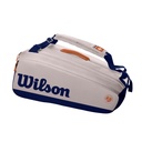 Bolso de Tenis Wilson Roland Garros Premium 9Pk (Blanco / Azul Nav)