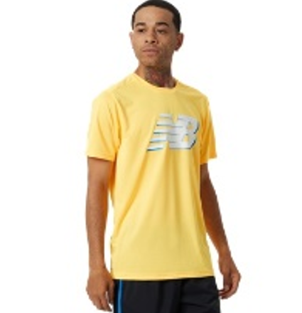 Camiseta de hombre New Balance Graphic Accelerate Amarillo (bulto x 8 und)