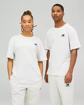Camiseta Unisex New Balance Essentials Uni-ssentials Blanco (8 unidades)