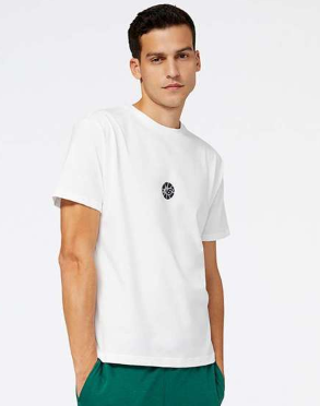 Camiseta New Balance Hoops Essentials Fundamental Blanco (8 unidades)