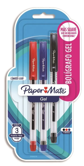 Bolígrafos Paper Mate Gel Tx3
